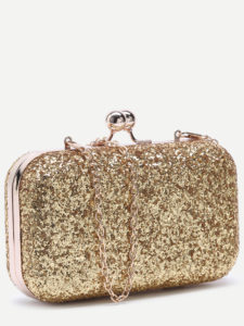 gold glitter clutch bag 2